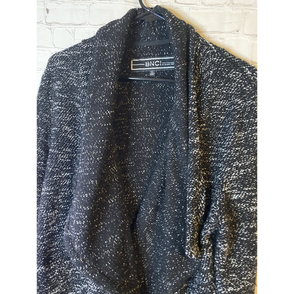 Open Front Waterfall Cardigan Sweater Charcoal‎ Gray Size XL - Picture 4 of 9